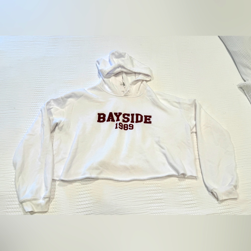 NWOT Saved by the Bell Cropped Hoodie L